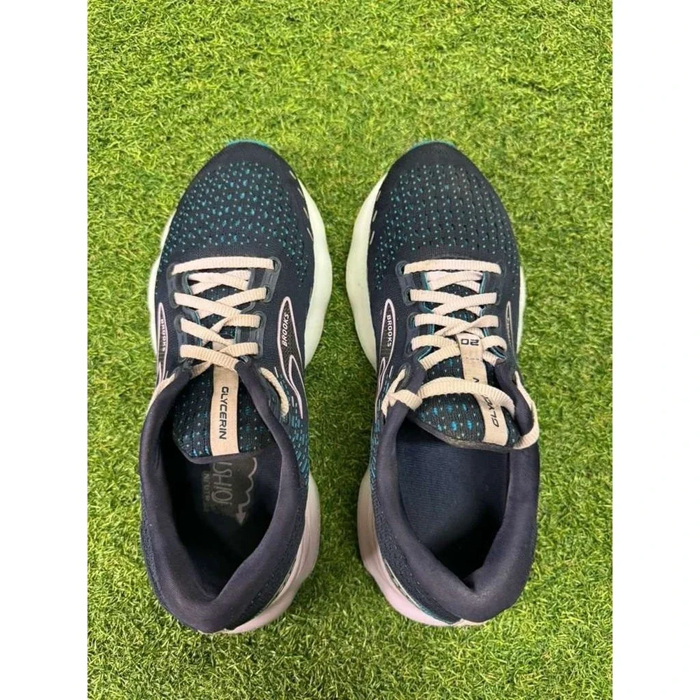 Brooks Glycerin 20 1203691B499 Womens 8.5 B Running‎ Shoes Black Blue Sneakers